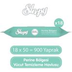 Sleepy Perine Bölgesi Vücut Temizleme Havlusu 18X50 (900 Yaprak) - Renksiz - Standart
