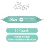 Sleepy Perine Bölgesi Vücut Temizleme Havlusu 50 Yaprak - Renksiz - Standart