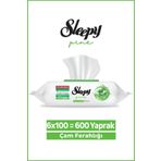 Sleepy Pine Yüzey Temizlik Havlusu&Mendili Çam Ferahlığı 6x100 (600 Yaprak)