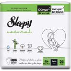 Sleepy Sensitive Bebek Bezi 4+ Beden Maxi Plus Jumbo Paket (26 Adet)