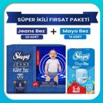 Sleepy Super İkili Firsat Paketi(Jeans Kulot Bez 6 Numara 20 Adet + Mayo Kulot Bez 6 Numara 14 Adet)