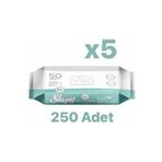 Sleepy Vücut Temizleme Havlusu, Hasta Perine Havlu, Makyaj Temizleme Mendili 5X50 Adet