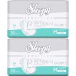 Sleepy Yetişkin Hasta Bezi Bel Bantlı M - Orta - Medium 60 Adet (2pk*30) - Beyaz