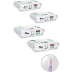 Sleepyeasy Clean Yüzey Temizlik Havlusu 100 Lü 4 Paket (400 Yaprak) İpek Makyaj Temizlik Pedi Hediye