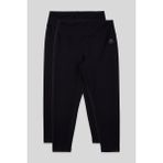Slim Fit 2li Paket Siyah Büyük Beden kadın Tayt - 94650