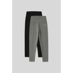 Slim Fit 2li Paket Siyah-Çağla Kadın Kapri Tayt - 93097
