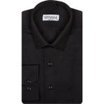 Slim Fit Armür Desenli Erkek Gömlek - XL - Koyu Gri