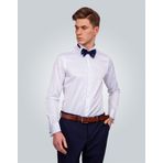 Slim Fit Ata Yaka Beyaz Erkek Gömlek