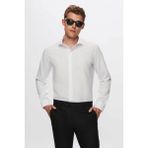 Slim Fit Beyaz Italyan Yaka Dar Kesim Klasik Kravatlık Uzun Kollu Kolay Ütülenebilir Nefes 2HF02ORT4185
