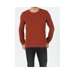 Slim Fit Bisiklet Yaka Erkek Turuncu Kazak