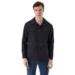 Slim Fit Çıt Çıt Kapamalı Yan Ve Üstten Kapak Cepli Astarlı İnce Baharlık Mont LACİVERT M