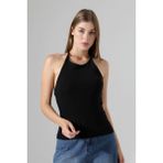 Slim Fit Dar Kesim Arkadan Askılı U Yaka Askılı Basic Body Kadın Atlet 22064 Siyah
