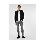 Slim Fit Dar Kesim Siyah Erkek Ceket