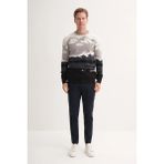Slim Fit Erkek Kazak 33235 Ekru 33235