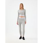 Slim Fit Kadın Eşofman Altı - Gri Melanj
