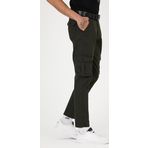 Slim Fit Körüklü Cepli, , Düz Paça Esnek Kumaş Erkek Kargo Pantolon