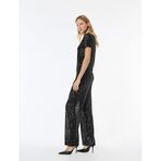 Slim Fit Pullu Payetli İspanyol Paça Abiye Pantolon