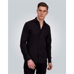 Slim fit siyah erkek gömlek
