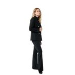 Slim Fit Standart Bel Cepli Geniş İspanyol Paça Kumaş Pantolon