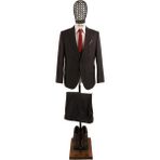Slim Fit Yelekli Takım Elbise - Kahverengi - 56