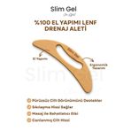 SLİM GEL slimtah %100 Doğal Ahşap El Yapımı Lenf Masaj Aleti | Selülit Karşıtı Ahşap Masaj Aleti