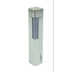 Slim Kare Metal Çakmak - Krom - Taşlı Gazlı Model 2