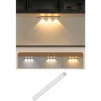 Slim LED Kabin Armatürü Hareket Sensörlü Dekoratif Gece Lambası USB Şarjlı Aydınlatma - 40 Cm - Beyaz