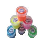 Slime Zıplayan Oyun Jeli Yuvarlak Kutu Polymer Slime Eğitici Oyun Seti 6'lı Set