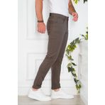 SLİMFİT 5 CEP DAR PAÇA ASTARSIZ MEVSİMLİK KUMAŞ PAMUKLU ERKEK SPOR PANTOLON KAHVERENGİ 46