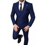 SLIMFIT KRUVAZE PAMUKLU ERKEK TAKIM ELBISE (PARLEMENT, 50)