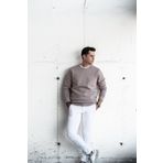 SLİMFİT SIFIR YAKA BASİC 3 İPLİK ERKEK SWEATSHİRT KAHVERENGİ S