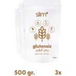 Slimplus 3 Paket 500g Glutensiz Yulaf Unu - 1,5 kg