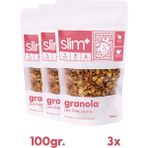 Slimplus Granola Çikolata Çilek Fındık – Glutensiz Vegan Şekeri Meyveden Katkısız (3 x 100G) - 300 gr