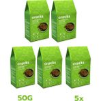 Slimplus Tohum Kraker Zeytin Biberiyeli Cracks – Glutensiz Vegan Katkısız (5 x 50G) - 250 gr