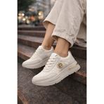 Slipcat Dantel Detaylı Trend 5 Cm Platform Yüksek Taban Kadın Sneaker Spor Ayakkabı