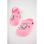 Slipcat Unisex Çocuk Figürlü Sandalet 27 Numara Eğlenceli Tasarım ve Ayarlanabilir Bant - Pembe