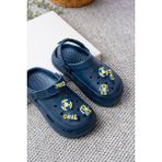 Slipcat Unisex Çocuk Figürlü Sticker Sandalet-Terlik Eğlenceli Tasarım ve Ayarlanabilir Velcro Bant - Fenerbahçe