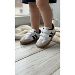 Slipcat Unisex Işıklı Çocuk Cırtlı Spor Ayakkabı Düz Taban Beyaz Renk ile Eğlenceli Kullanım