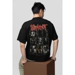 Slipknot Baskılı Unisex Oversize Tişört - 01 Siyah - XL