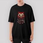 Slipknot Devil Oversize Siyah Tişört