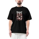 Slipknot Head Oversize Siyah Tişört - M