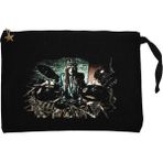 Slipknot Joey Jordison Bateri Siyah Clutch Astarlı Cüzdan / El Çantası - 25x18cm