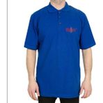 Slipknot Logo Polo Yaka Mavi Tişört - 2XL