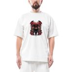 Slipknot Ram Head Oversize Beyaz Tişört - XL