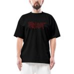 Slipknot Text Oversize Siyah Tişört - M