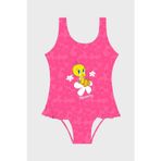 Slipstop Daisyloo Askılı Kolay Kuruyan Uv Korumalı Kız Çocuk Mayo SM2612050701 PEMBE
