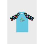 SLIPSTOP Daniel Junior Baskılı UV Korumalı Kısa Kollu Mayo T Shirt Erkek Çocuk T SHİRT ST2632000001