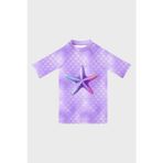 Slipstop Delicate Baskılı Uv Korumalı Kısa Kollu Mayo Kız Çocuk T Shirt ST2612000001 LİLA
