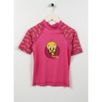 Slipstop Desenli Pembe Kız Çocuk T-Shirt ST2312050024 - 6 - 7 Yaş