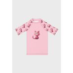 Slipstop Kiki Baskılı Uv Korumalı Kısa Kollu Mayo Kız Çocuk T Shirt ST2612000002 PEMBE